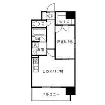 上飯田駅 徒歩2分 11階の物件間取画像